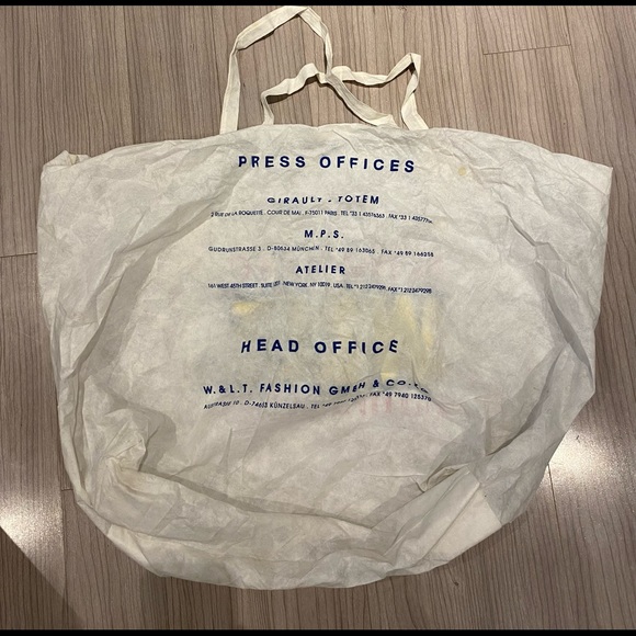 SUPER RARE oversized W< showroom tote bag. Late 90s - Picture 2 of 2